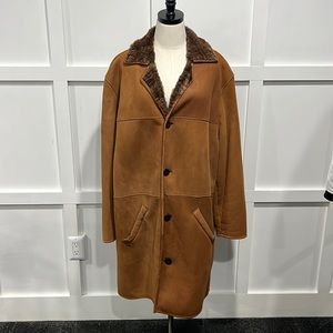 Bobby Jones Collection Brown Shearling Coat, XXL